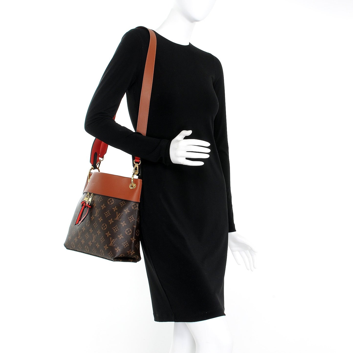 Monogram Tuileries Besace Caramel Rouge