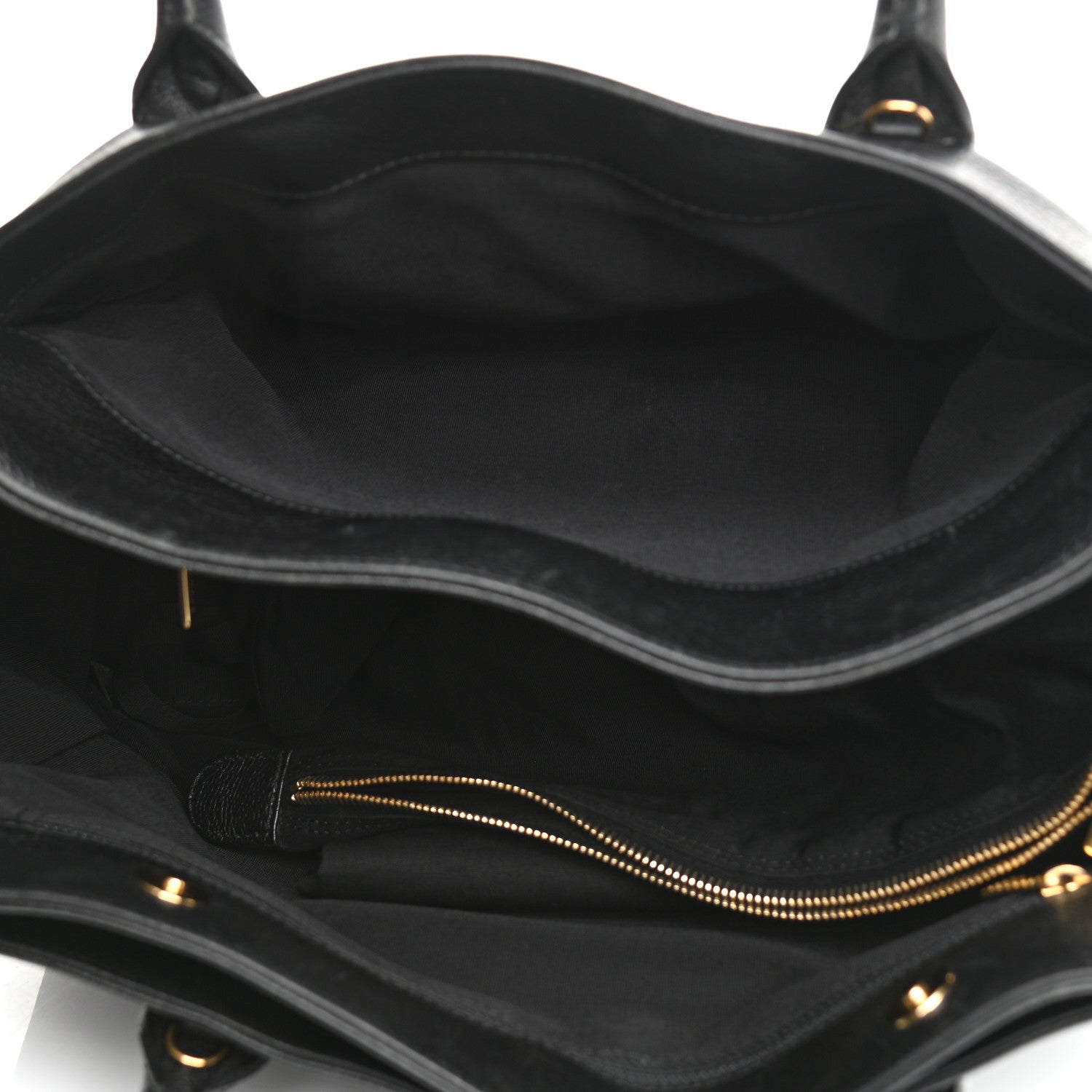 Chanel Calfskin Cerf Executive Shopper Tote Black 4 of 14