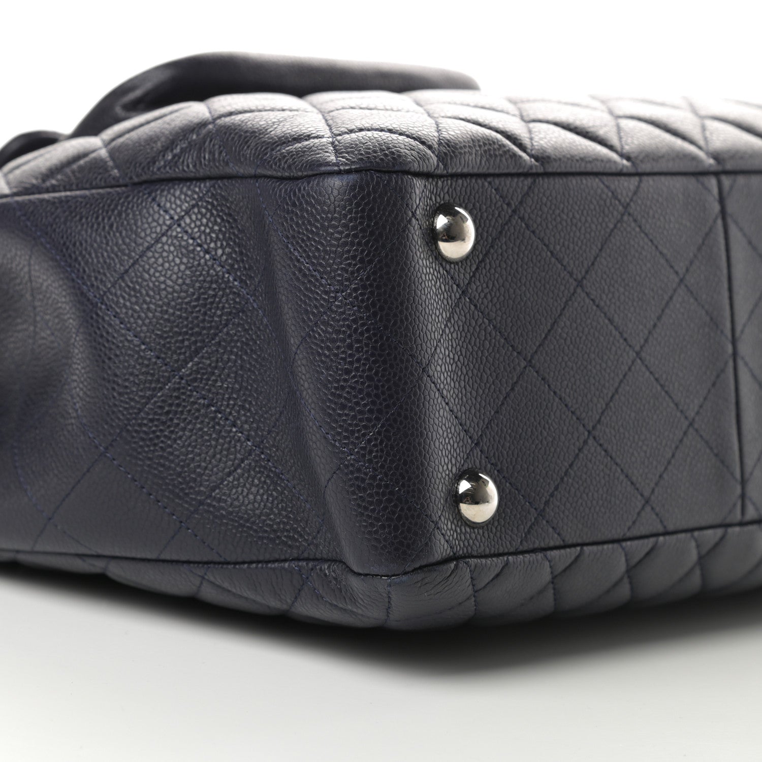 Chanel Caviar Quilted Flap Tote Marine 9 of 11