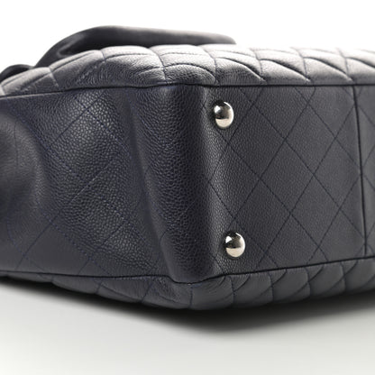 Chanel Caviar Quilted Flap Tote Marine 9 of 11