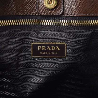 Prada Saffiano Lux Large Tote Cacao 6 of 8