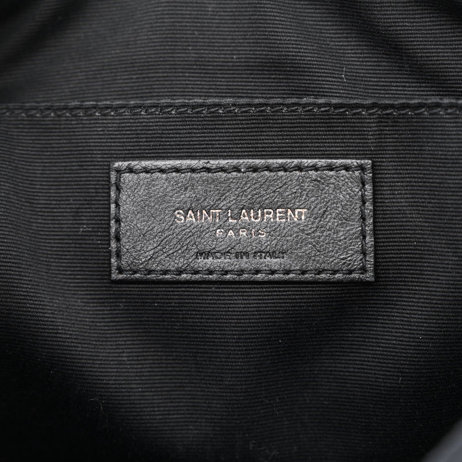 Saint Laurent Calfskin Matelasse Monogram Monochrome Lou Camera Bag Black 5 of 9