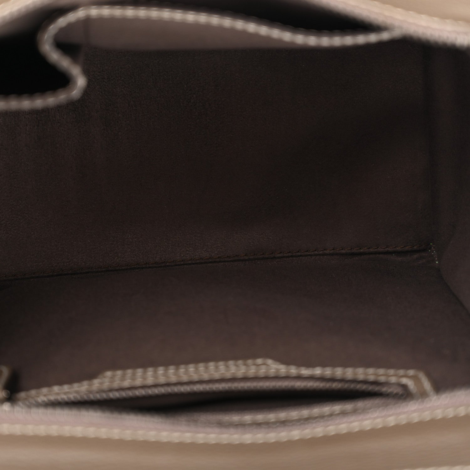 Celine Drummed Calfskin Micro Luggage Souris Souris 4 of 11