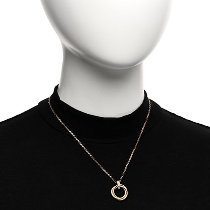 Cartier 18K Pink White Yellow Gold Diamond Trinity Pendant Necklace 2 of 4