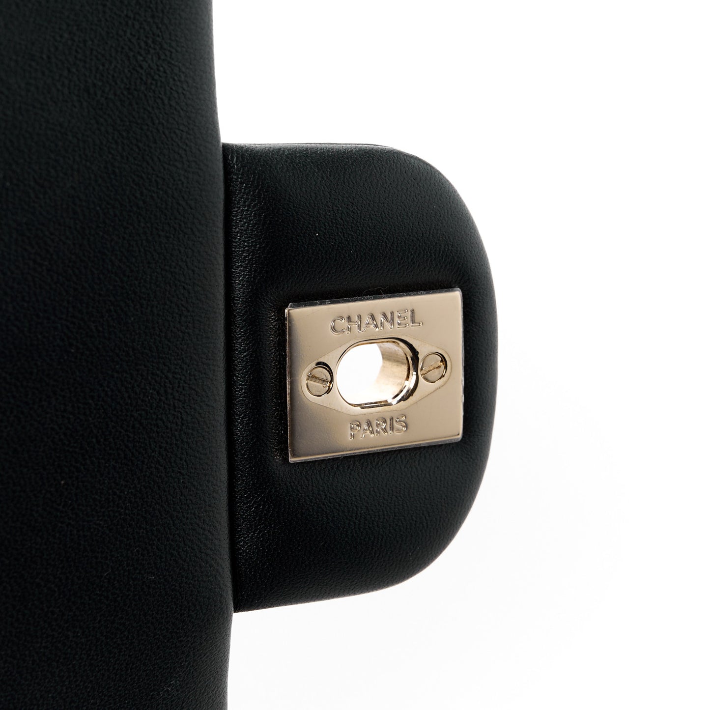 Lambskin Resin Crystal Square Quilted Mini Monacoco Flap Black