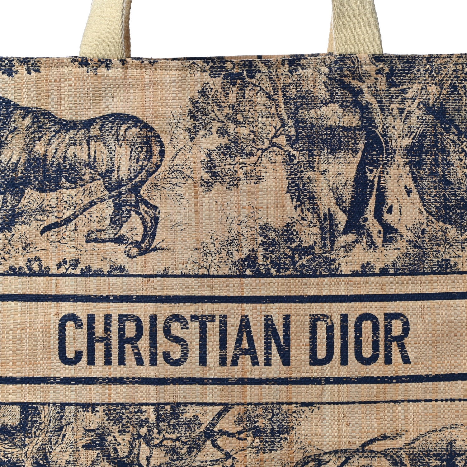 Christian Dior Straw Dioriviera Tote Beige 6 of 11