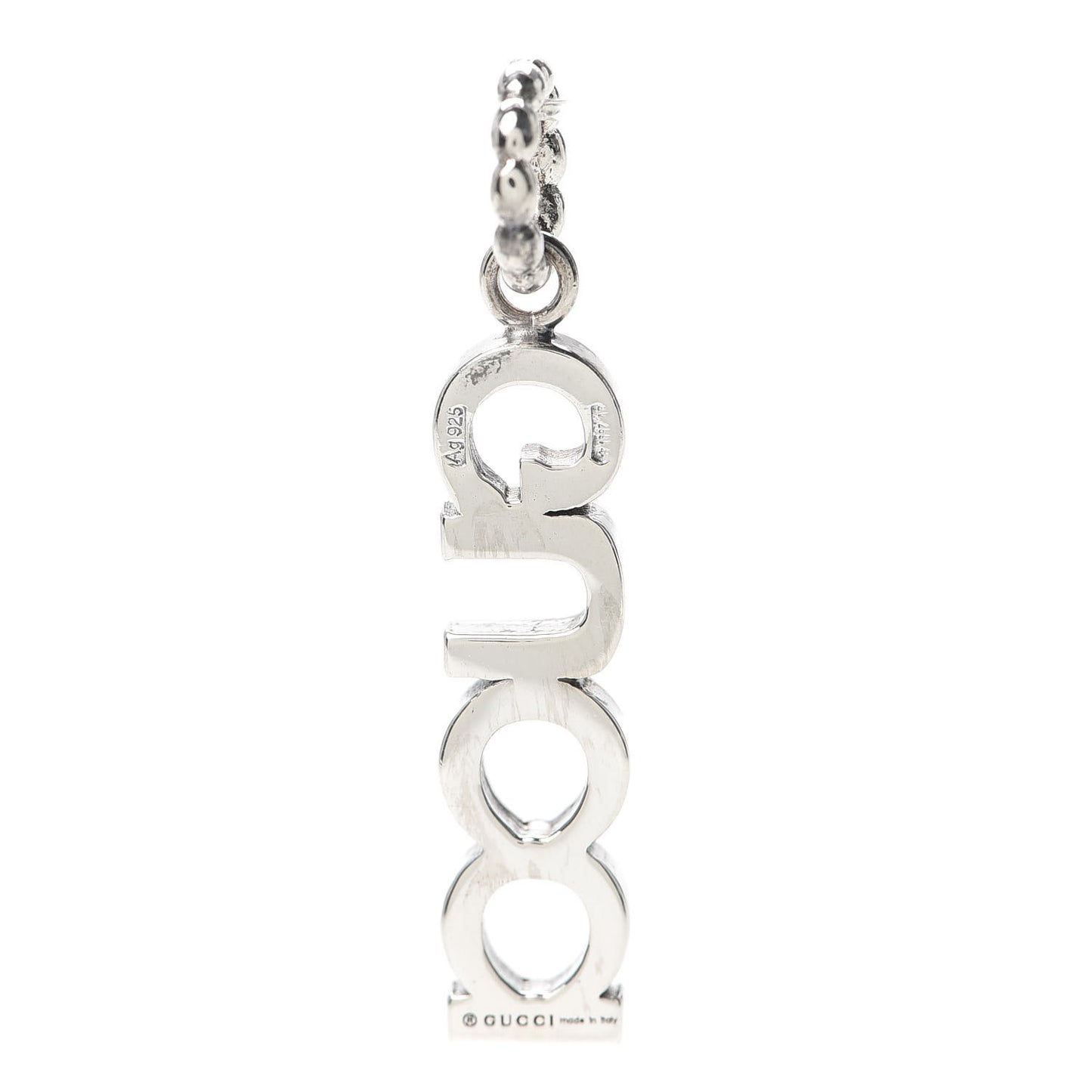 Sterling Silver Enamel Charm Black Red