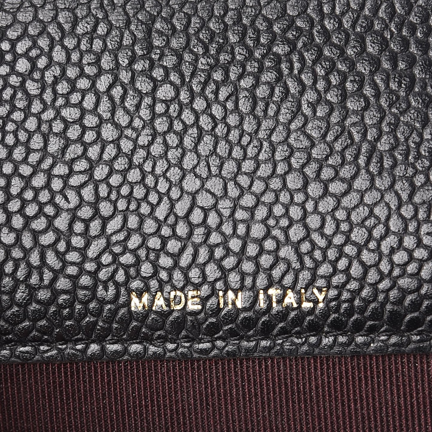 Caviar Quilted Flap Card Holder Black