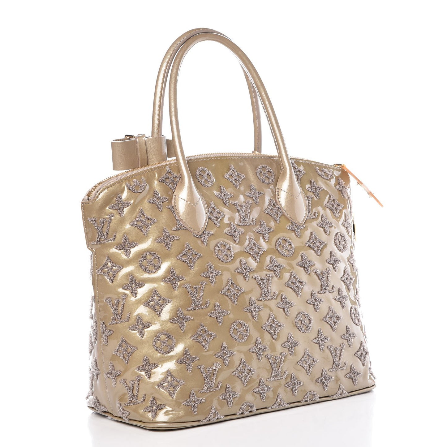 Patent Lambskin Fascination Lockit Gris