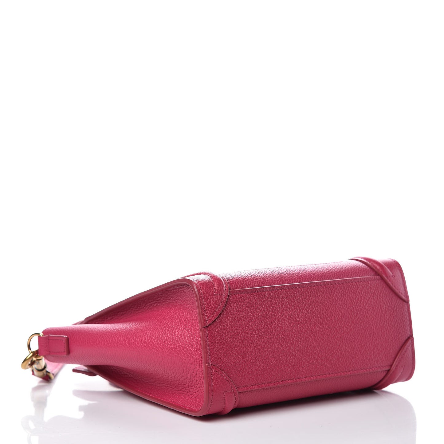 Drummed Calfskin Nano Luggage Plum