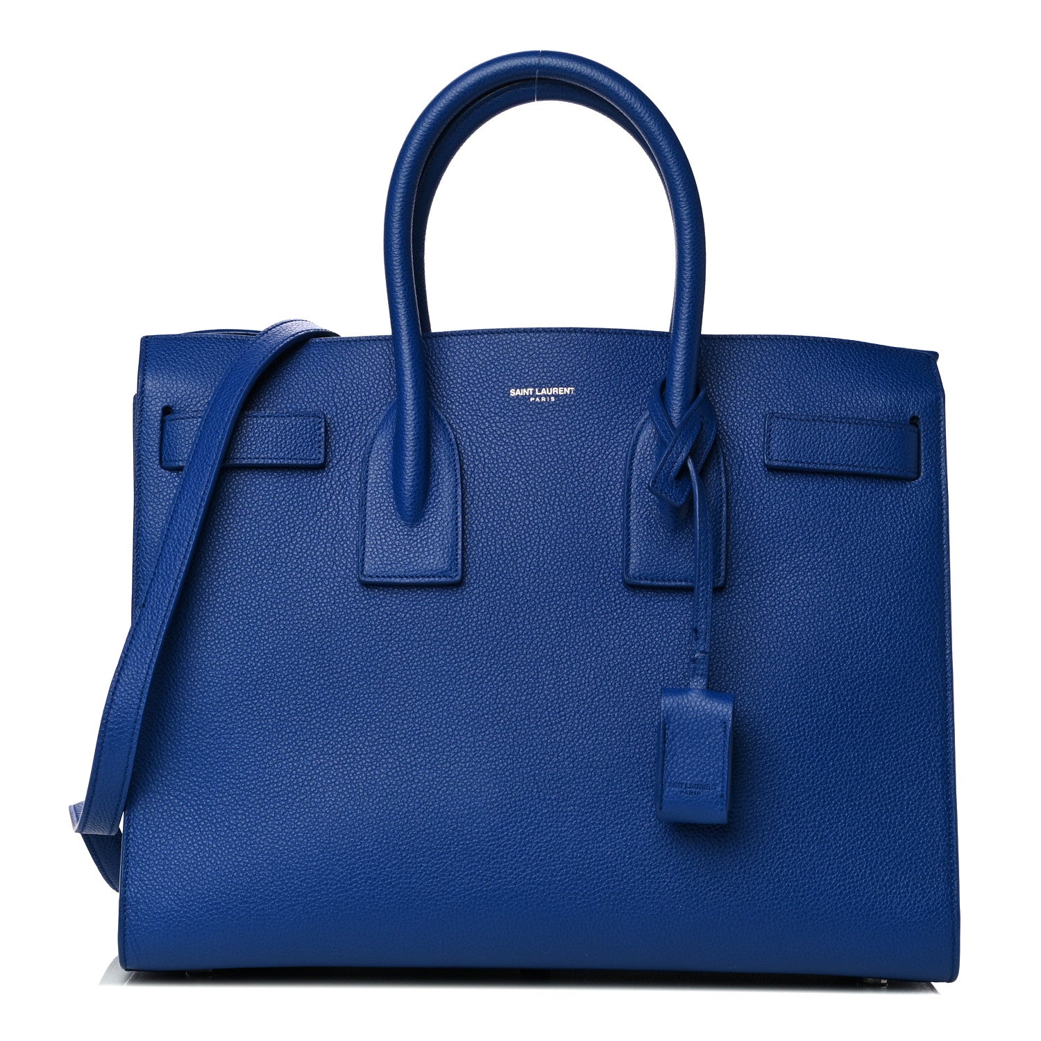 Saint Laurent Grained Calfskin Small Sac De Jour Outremer 1 of 12