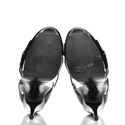 Saint Laurent Patent Tribute 105 Platform Sandals 40 Black 5 of 8