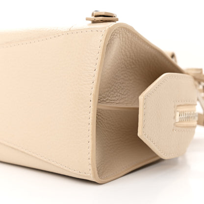 Balenciaga Grained Calfskin Neo Classic Silver Hardware Mini City Cream 11 of 14