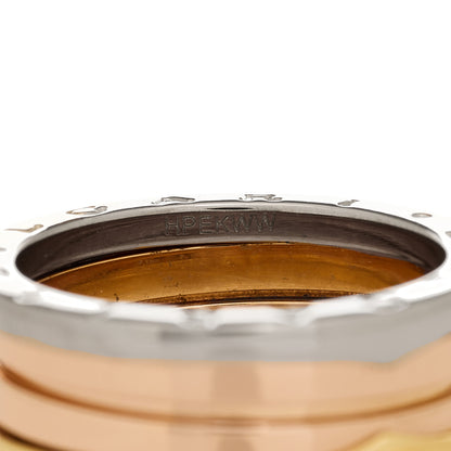 Bulgari 18K Rose White Yellow Gold B.Zero1 Three-Band Ring 60 9 4 of 6