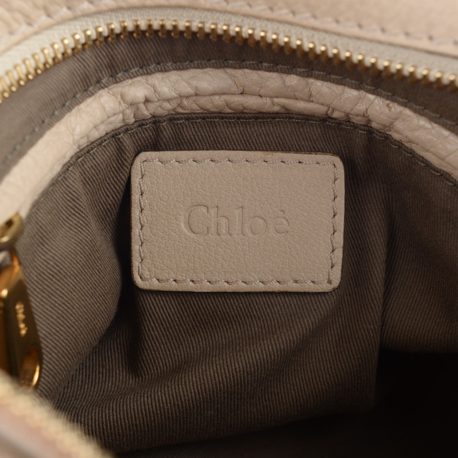 Chloe Calfskin Medium Marcie Satchel Angora Beige 6 of 8