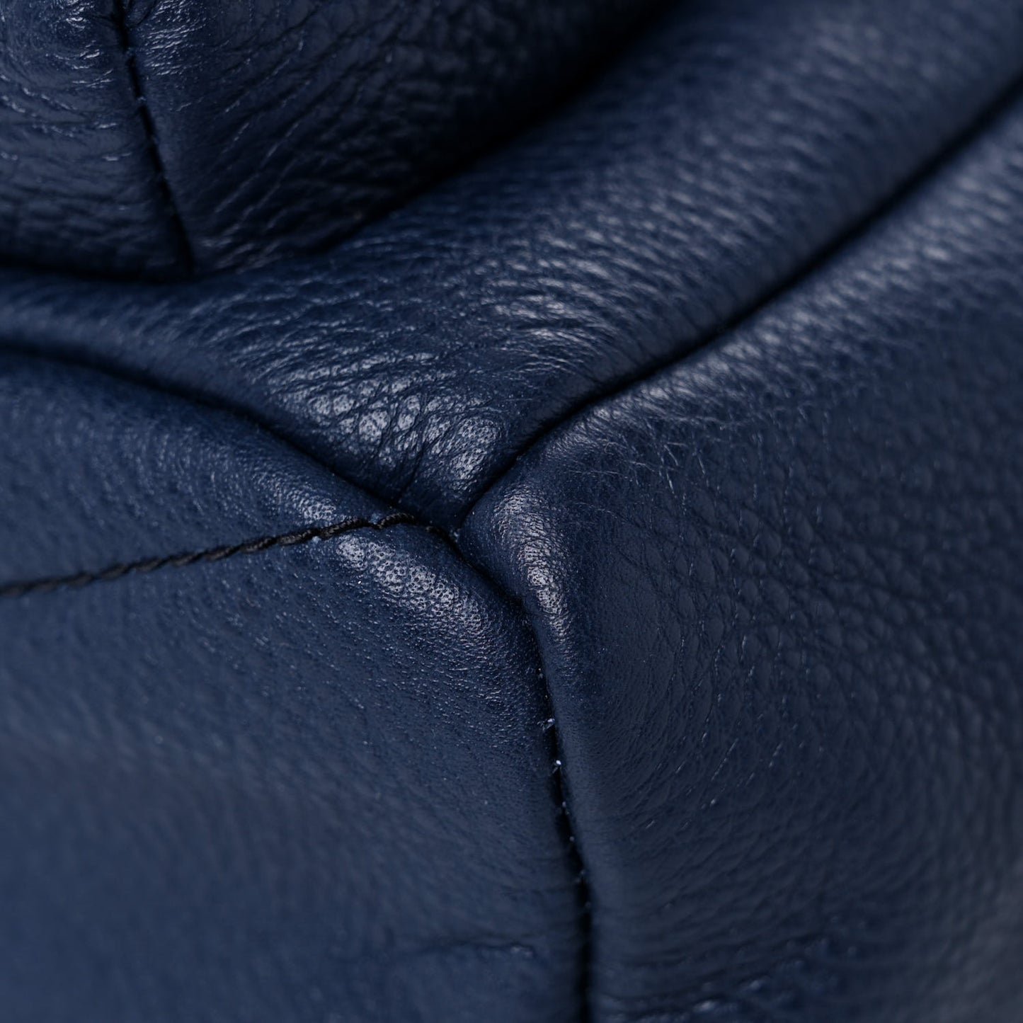 Pebbled Calfskin Varsity Backpack French Navy