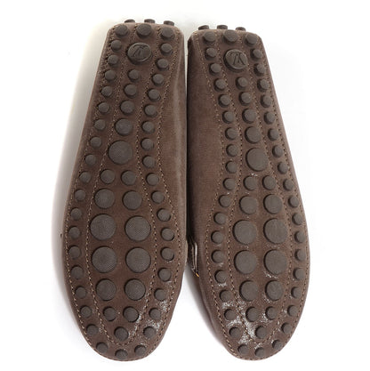 Louis Vuitton Iridescent Suede Oxford Loafers Metallic 37.5 5 of 7