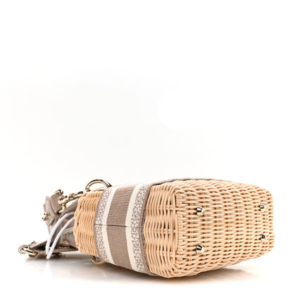 Christian Dior Wicker Oblique Mini Lady Dior Bag Beige 4 of 10