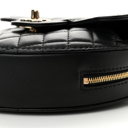 Chanel Lambskin Quilted CC In Love Heart Bag Black 10 of 11