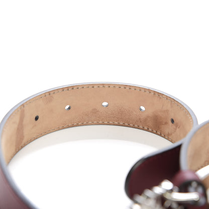 Gucci Calfskin Crystal Interlocking G Belt 75 30 5 of 8