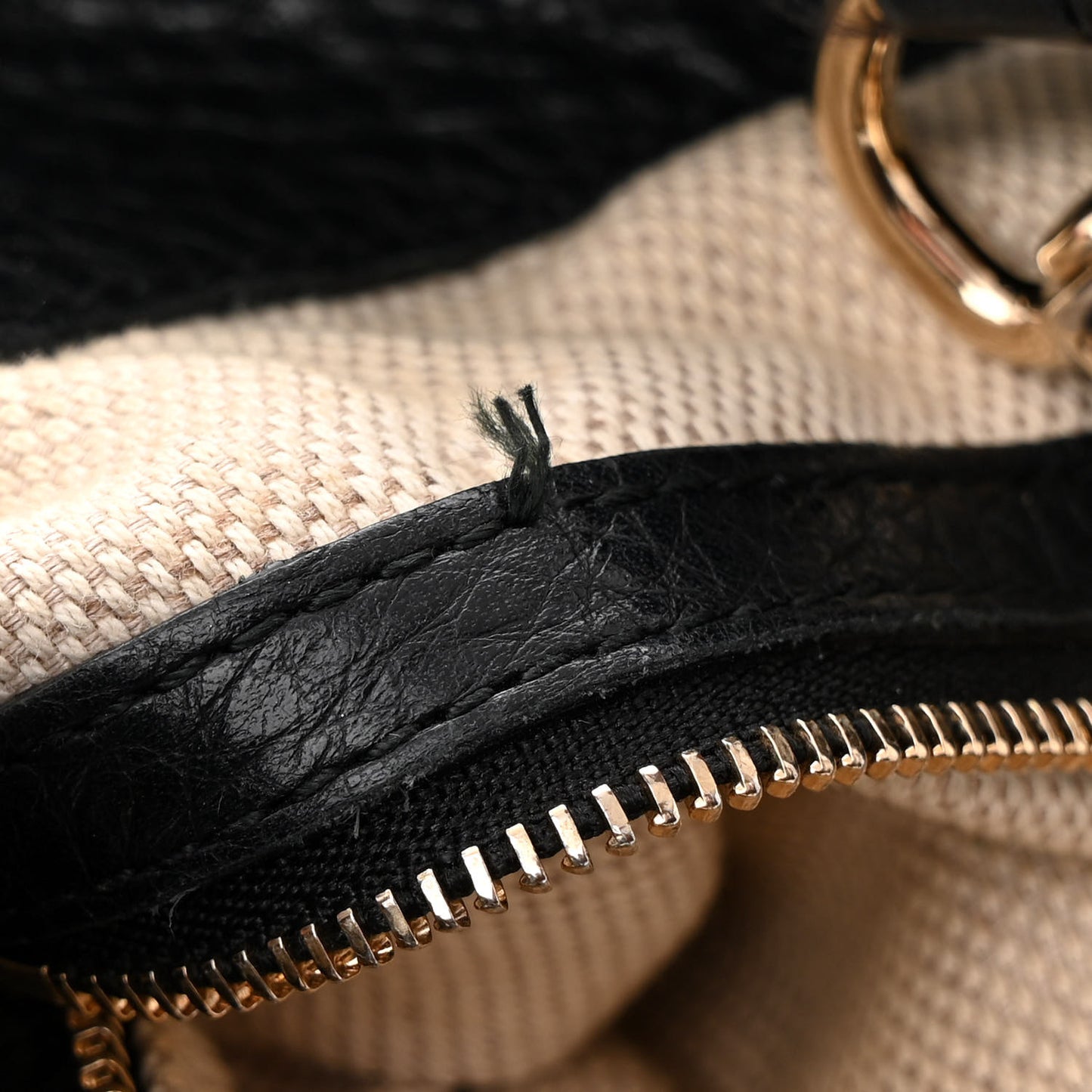 Pebbled Calfskin Medium Soho Chain Shoulder Bag Black