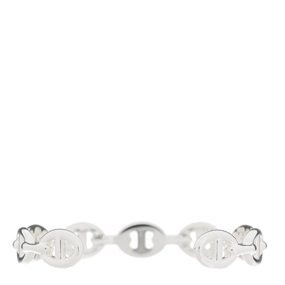 Hermes Sterling Silver MM Chaine d'Ancre Enchainee Cuff Bracelet ST 2 of 6
