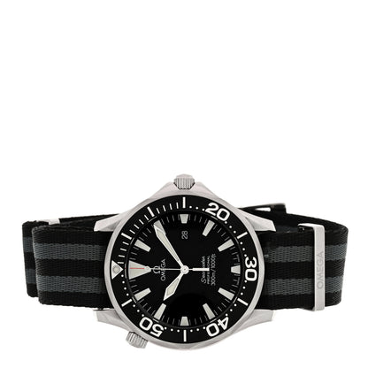 Omega Stainless Steel Fabric 41mm Seamaster Professional 300M Diver Quartz Watch Black 2264.50 2 of 4
