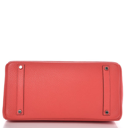 Hermes Taurillon Clemence Birkin 35 Bougainvillea 6 of 33