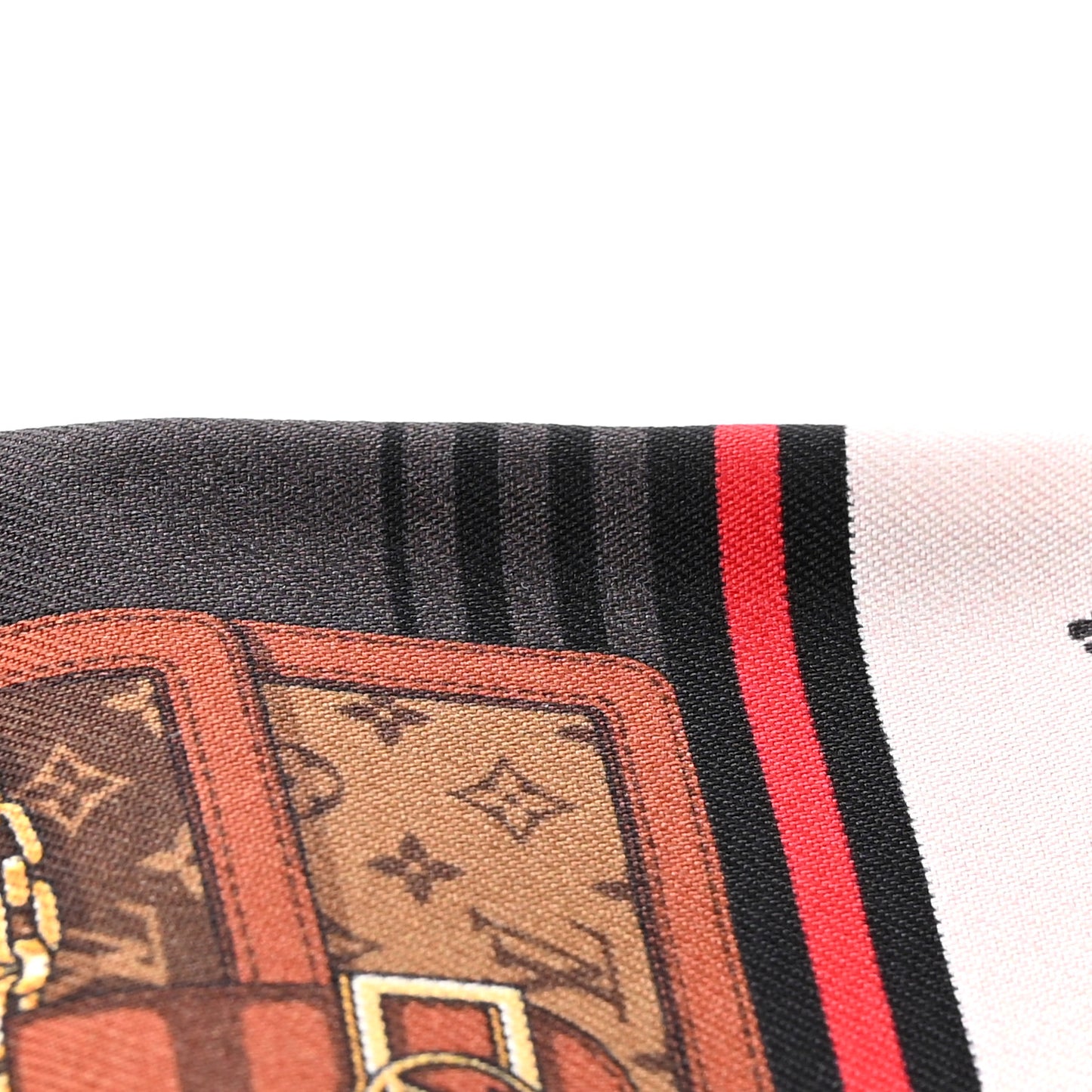 Silk Monogram Skyline Bandeau Marron