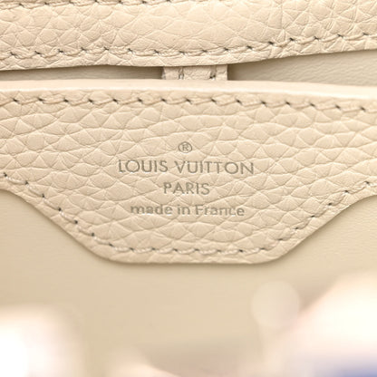 Louis Vuitton Taurillon Capucines PM Blue White 6 of 12