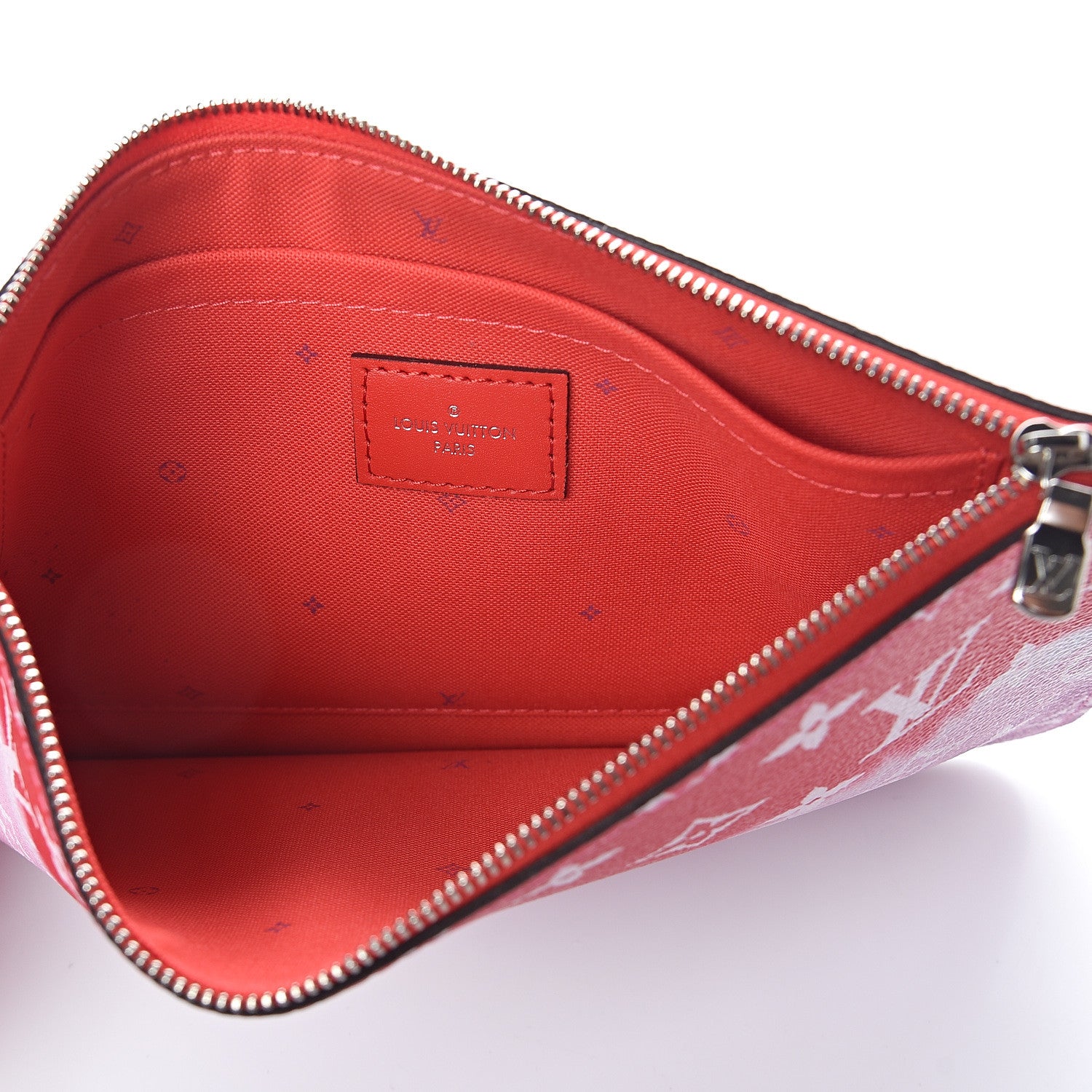 Louis Vuitton Monogram Escale Neverfull MM GM Pochette Rouge 4 of 5