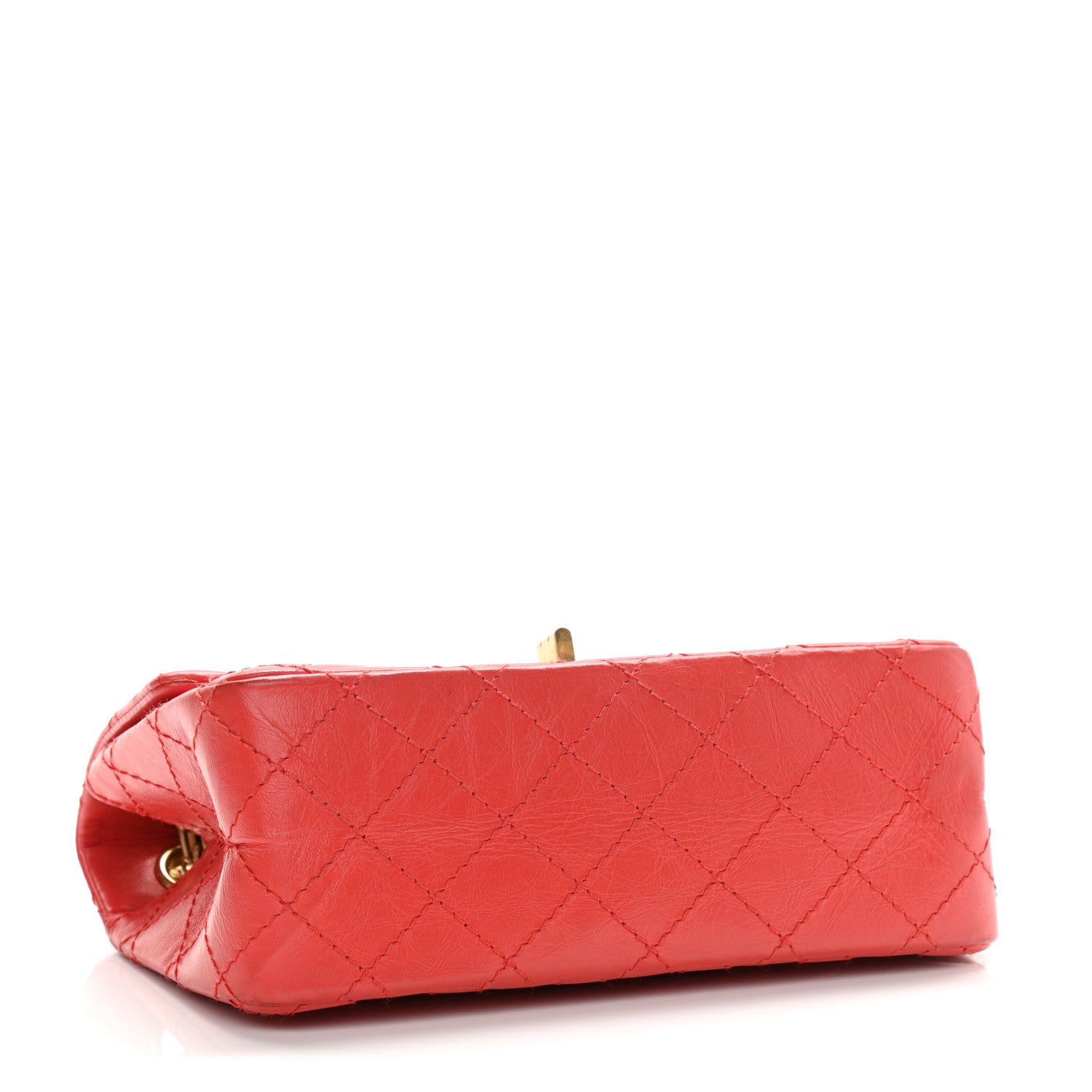 Chanel Aged Calfskin Quilted 2.55 Reissue Mini Flap Red 3 of 10