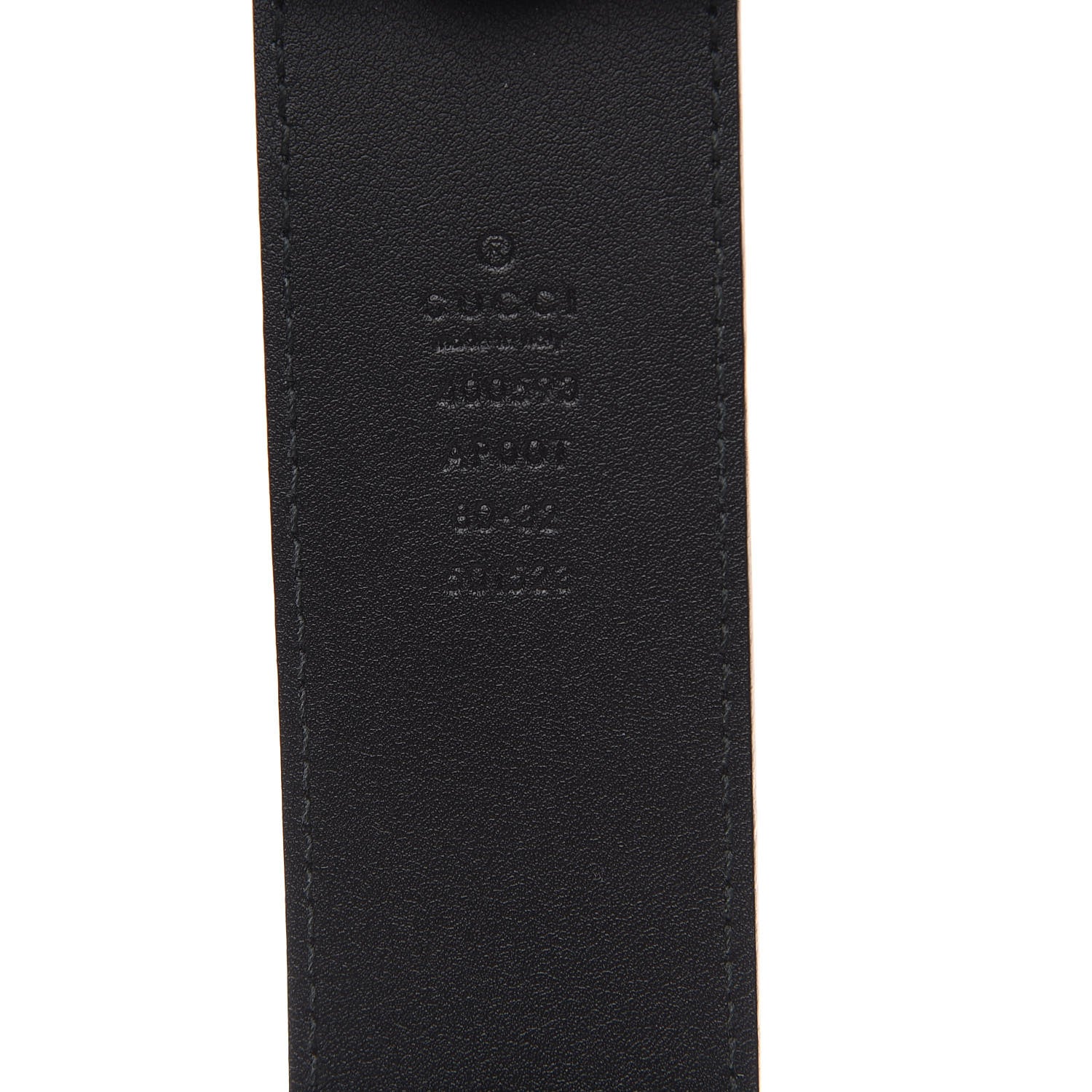 Gucci Calfskin Double G 40mm Belt 80 32 Black 4 of 5