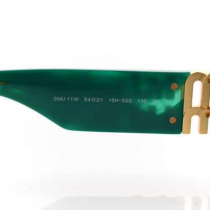 Miu Miu Acetate Sunglasses SMU11W Green 6 of 7
