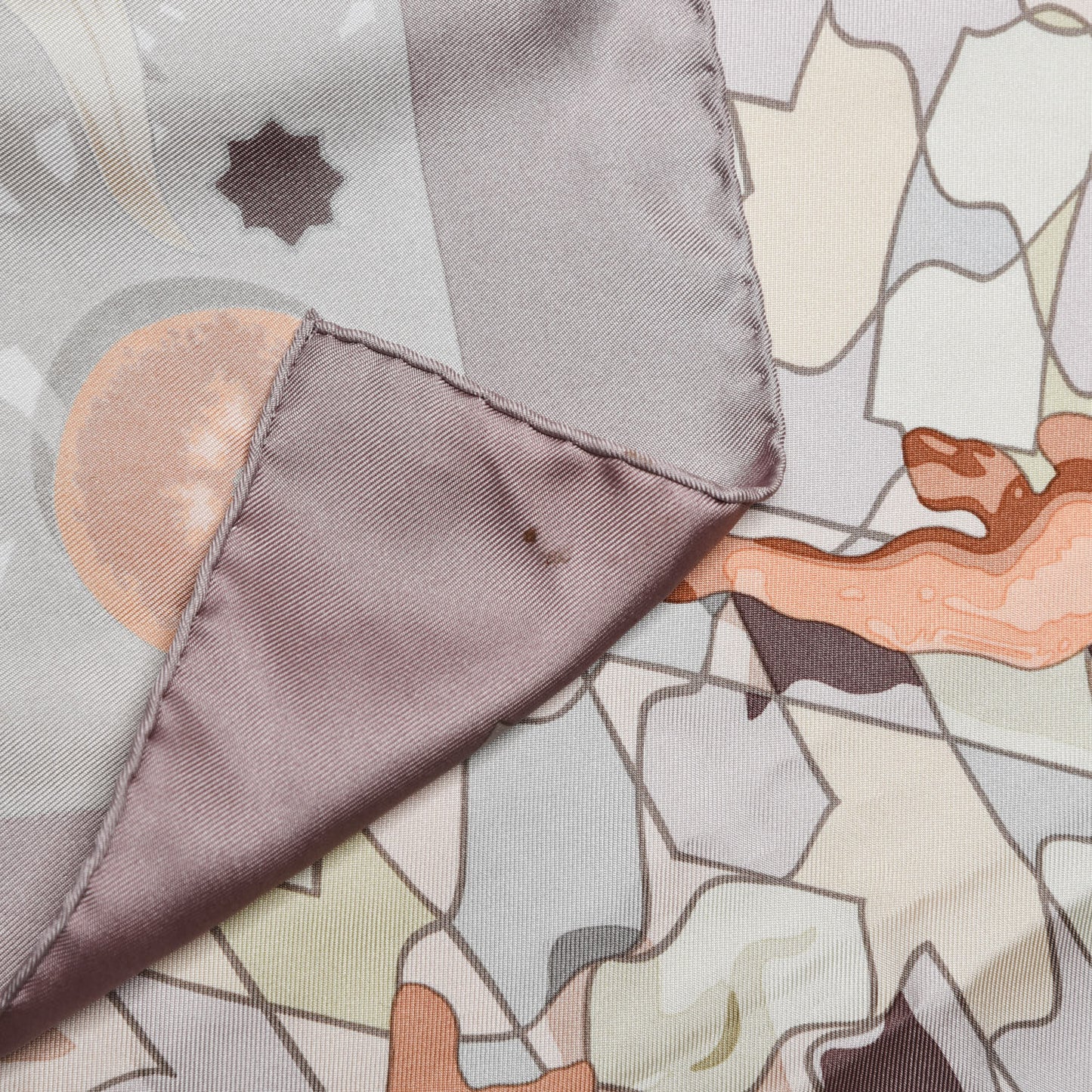 Silk Sous Les Orangers Scarf 90