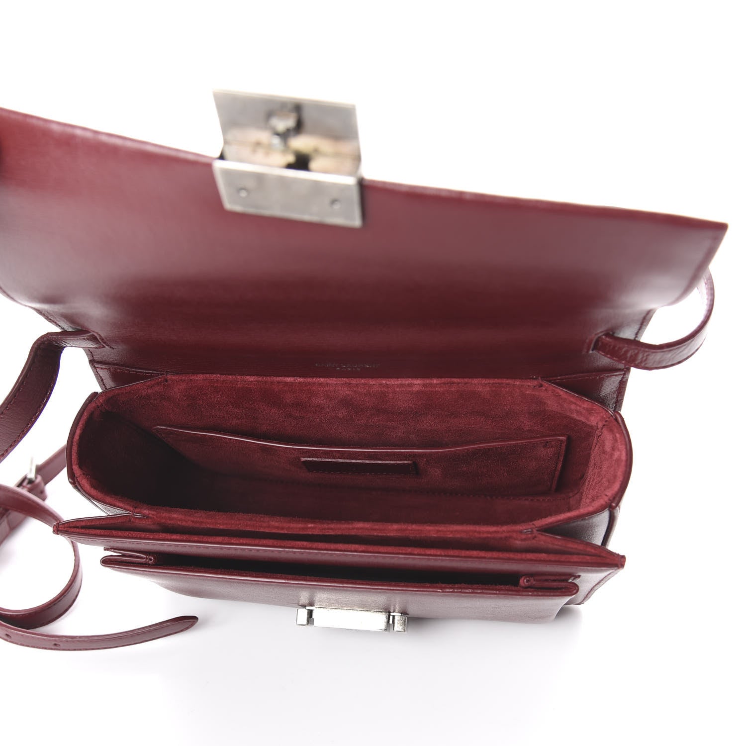 Saint Laurent Calfskin Medium Bellechasse Satchel Palissandre 4 of 8
