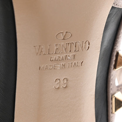 Valentino Garavani Nappa Rockstud Ankle Strap Pumps 39 Black Poudre 6 of 8