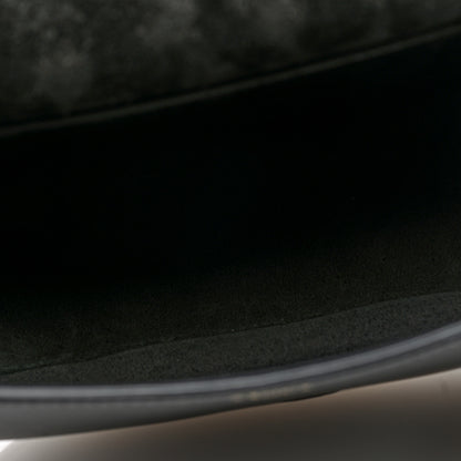 Celine Smooth Calfskin Cuir Triomphe Folco Crossbody Bag Black 5 of 9