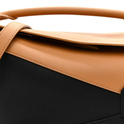 Loewe Calfskin Small Puzzle Edge Bag Warm Desert Black 8 of 11