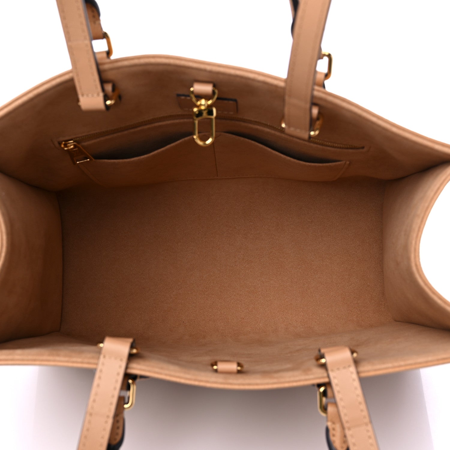 Louis Vuitton Empreinte Monogram Giant Onthego MM Arizona Creme 5 of 8