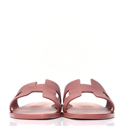Hermes Epsom Oran Sandals 37.5 Rose Aube 2 of 8