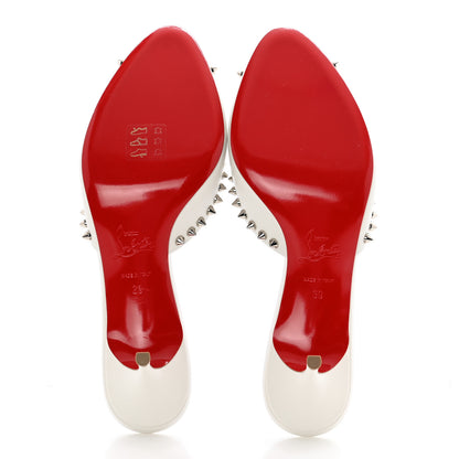 Christian Louboutin Nappa Spike Me Dolly 55 Sandals 39 Bianco 5 of 9