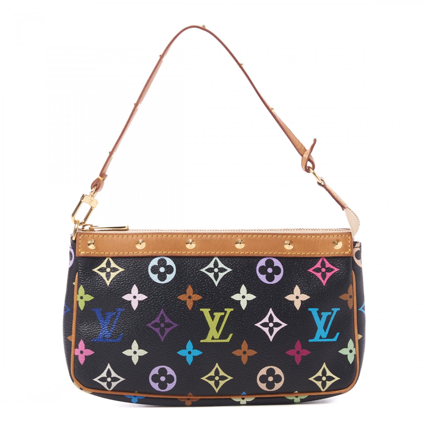 Monogram Multicolor Pochette Accessories Black