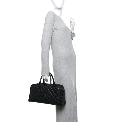 Chanel Caviar Quilted Large Bowler Black 2 of 12