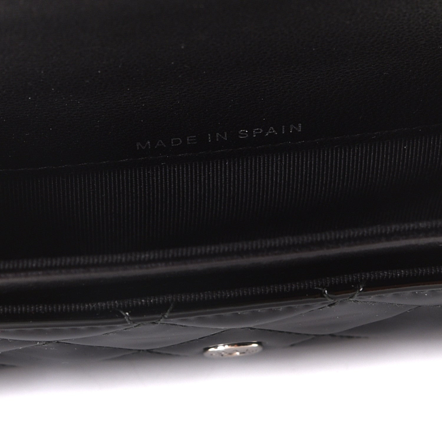Chanel Lambskin Quilted Chanel 19 Card Holder Grey 9 of 9