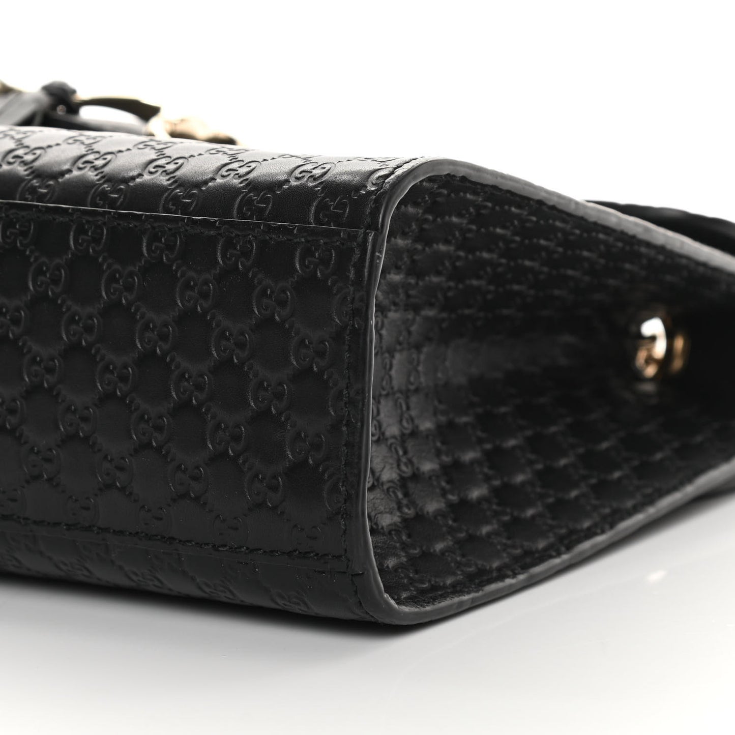 Microguccissima Medium Emily Chain Shoulder Bag Black