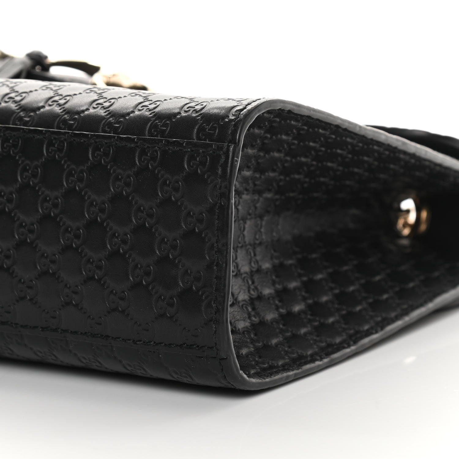 Gucci Microguccissima Medium Emily Chain Shoulder Bag Black 10 of 15