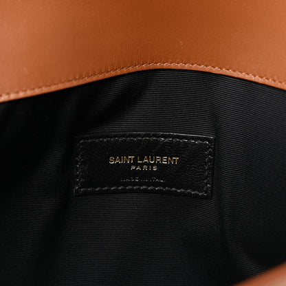 Saint Laurent Canvas Uptown Pouch Natural Beige Brick 6 of 6