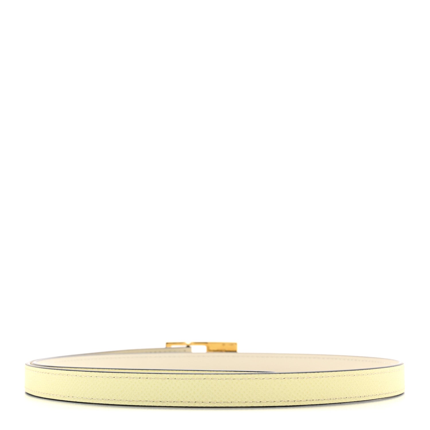 Hermes Epsom Swift 13mm Lucky 15 Belt 80 32 Nata Jaune Milton 2 of 6