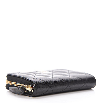 Chanel Caviar Quilted Zip Coin Purse Black 4 of 7